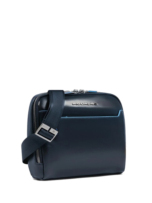 BLUE SQUARE Sac en cuir bleu - Sacs en Bandoulières pour Homme