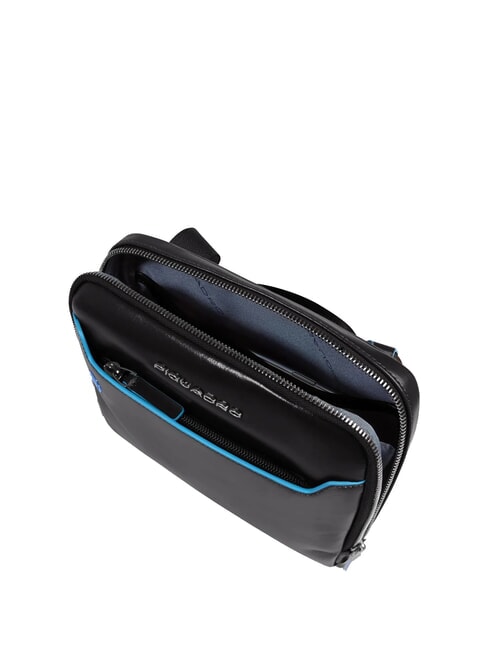 BLUE SQUARE Sac en cuir Noir - Sacs en Bandouli&egrave;res pour Homme