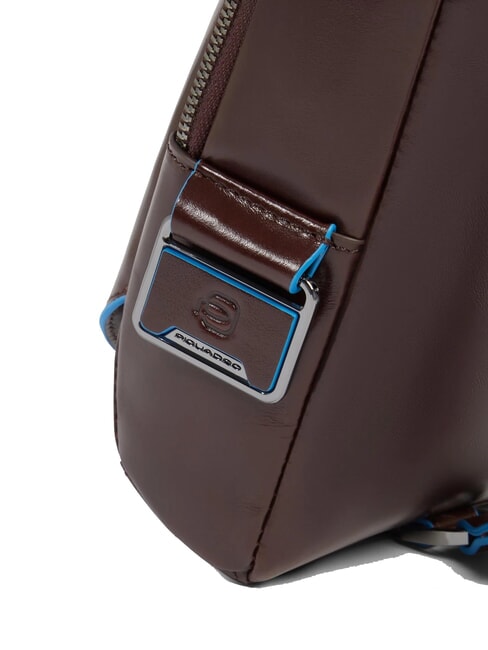 BLUE SQUARE Sac à dos en cuir à une épaule ACAJOU - Sacs en Bandoulières pour Homme