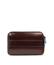 PIQUADRO BLUE SQUARE Pochette en cuir pour homme ACAJOU - &Eacute;tui pour tablette & Organiseur - 3
