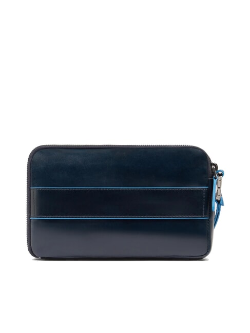 BLUE SQUARE Pochette en cuir pour homme bleu - &Eacute;tui pour tablette & Organiseur
