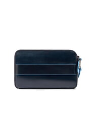 PIQUADRO BLUE SQUARE Pochette en cuir pour homme bleu - &Eacute;tui pour tablette & Organiseur - 3