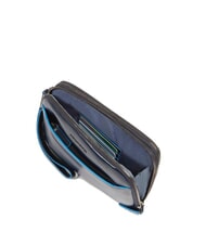 PIQUADRO BLUE SQUARE Pochette en cuir pour homme bleu - &Eacute;tui pour tablette & Organiseur - 4
