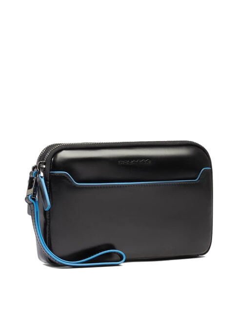 BLUE SQUARE Pochette en cuir pour homme Noir - &Eacute;tui pour tablette & Organiseur