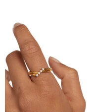 PDPAOLA THE NEW ESSENTIALS ANNA Bague en zircone plaquée or or - Bagues - 3