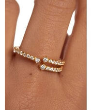 PDPAOLA THE NEW ESSENTIALS SISI Bague en zircone plaquée or or - Bagues - 5