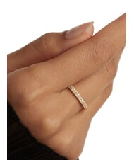 PDPAOLA THE NEW ESSENTIALS TIARA Bague en zircone plaquée or or - Bagues - 3