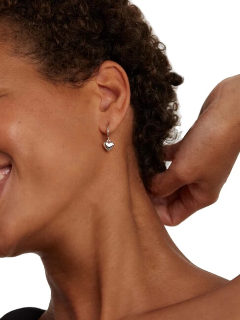 L'ABSOLU ENGRAVE ME Boucles d'oreilles en argent plaqué rhodium argent - Boucles d'oreilles