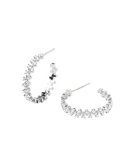 PDPAOLA THE NEW ESSENTIALS CROWN Boucles d'oreilles en argent avec zircone - Boucles d'oreilles