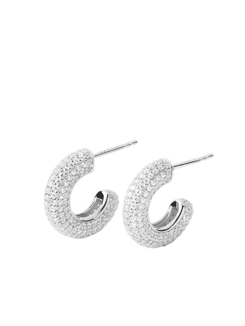 THE NEW ESSENTIALS KING Boucles d'oreilles créoles bombées argent - Boucles d'oreilles