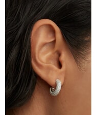 PDPAOLA THE NEW ESSENTIALS KING Boucles d'oreilles créoles bombées argent - Boucles d'oreilles - 3
