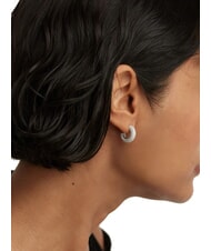 PDPAOLA THE NEW ESSENTIALS KING Boucles d'oreilles créoles bombées argent - Boucles d'oreilles - 5