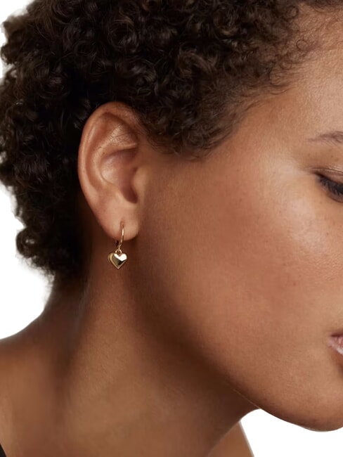 ESSENTIALS L'ABSOLU ENGRAVE ME  Boucles d'oreilles plaquées or or - Boucles d'oreilles