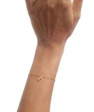 PDPAOLA THE NEW ESSENTIALS KIRA Bracelet chaîne avec zircone ronde et pendentif goutte or - Bracelets - 3