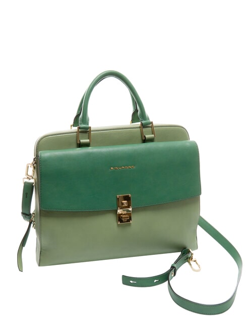 CAMPIONARIO - DAFNE Mallette pour pc 13.3" ou iPad&reg; Pro 12.9" cuir/blanc - Porte Documents Travail