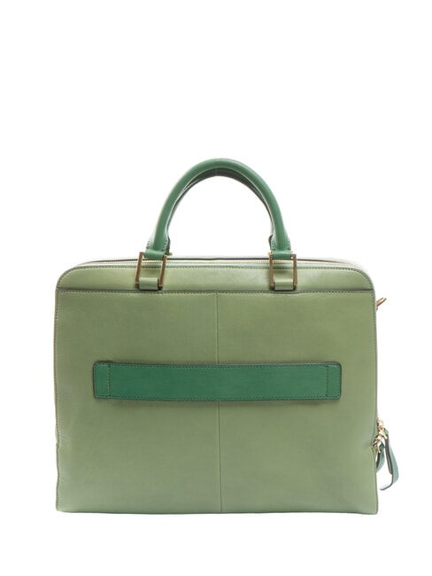 CAMPIONARIO - DAFNE Mallette pour pc 13.3" ou iPad&reg; Pro 12.9" cuir/blanc - Porte Documents Travail