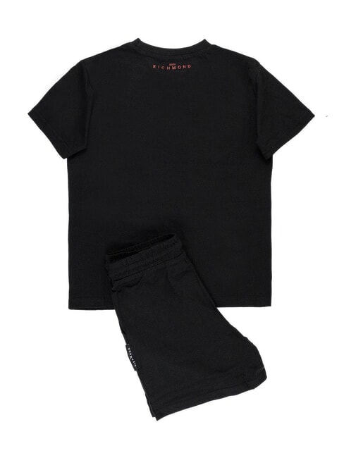 VALIMA T-shirt + Bermuda noir - Surv&ecirc;tements pour enfants