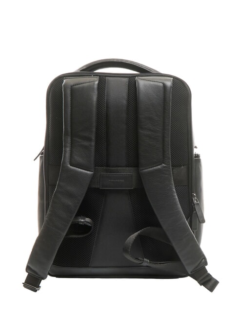 AKRON Sac à dos en cuir pour ordinateur portable 15,6" Noir - Sacs à dos pour ordinateur portable