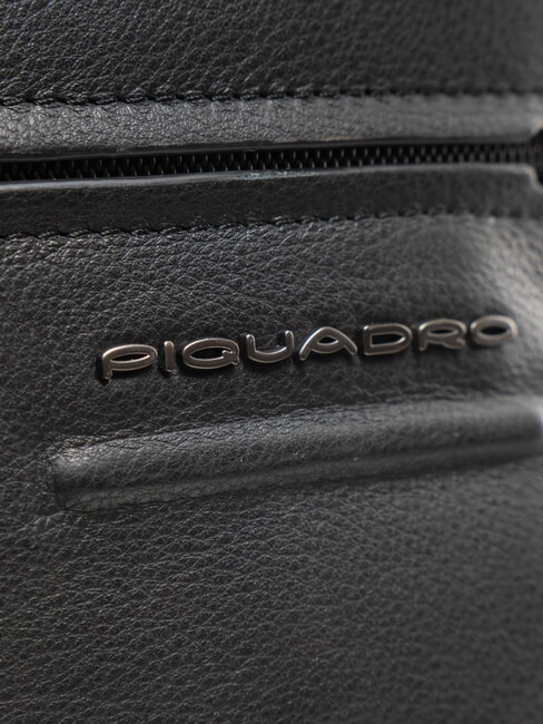 AKRON Sac à dos en cuir pour ordinateur portable 15,6" Noir - Sacs à dos pour ordinateur portable