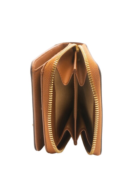 WALLETS VACCHETTA CALF Petit portefeuille en cuir lisse noix - Portefeuilles Femme