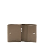CALVIN KLEIN CK LEATHER Portefeuille vertical en cuir taupe - Portefeuilles Homme - 2