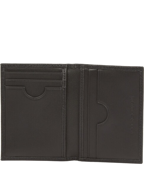 TH FLAG  Portefeuille vertical en cuir le noir - Portefeuilles Homme