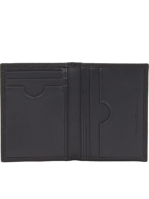 TH FLAG  Portefeuille vertical en cuir bleu sidéral / noir - Portefeuilles Homme