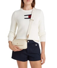TOMMY HILFIGER TH DISTINCT  Mini sac à bandoulière beige classique - Sacs pour Femme - 4