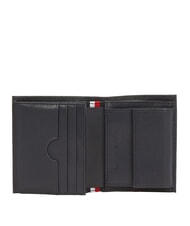 TOMMY HILFIGER TH FLAG Portefeuille en cuir bleu sidéral / noir - Portefeuilles Homme - 2
