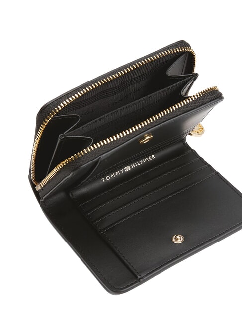 TH DISTINCT Petit portefeuille zippé le noir - Portefeuilles Femme