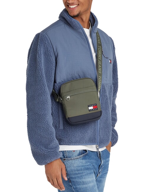 TJM ESS DAILY Bourse vert étain - Sacs en Bandoulières pour Homme