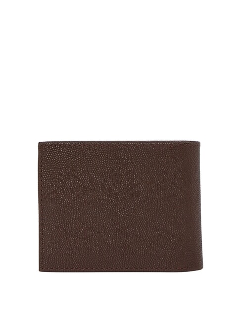 TH FLAG Portefeuille en cuir pour homme café en grains - Portefeuilles Homme