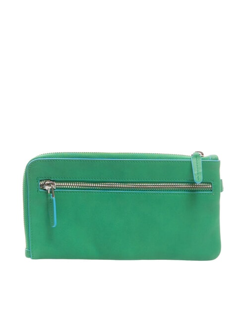 CAMPIONARIO -  BLUE SQUARE Pochette en cuir avec manchette carr&eacute; vert/bleu - Sacs pour Femme