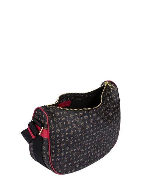 HERITAGE Hobo Sac à bandoulière laque noire - Sacs pour Femme