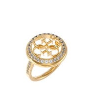 GUESS LIFE IN 4G Bague avec logo et cristaux or jaune - Bagues - 2