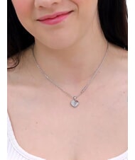 GUESS LOVELY Collier avec breloque coeur et zircone ARGENT - Colliers - 3