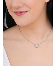 GUESS LOVE Collier avec breloque ronde et zircone ARGENT - Colliers - 2