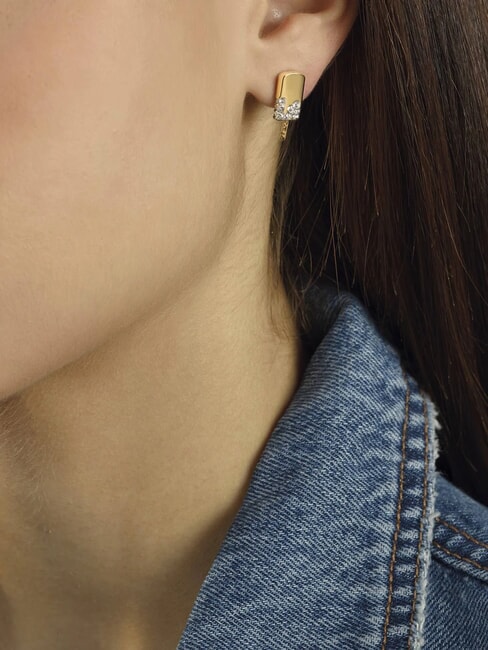 I MELT FOR YOU Boucles d'oreilles glace avec cristaux argent / or - Boucles d'oreilles