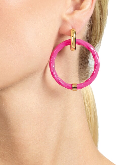 LET S GET LOUD Grandes boucles d'oreilles créoles Torchon or - Boucles d'oreilles