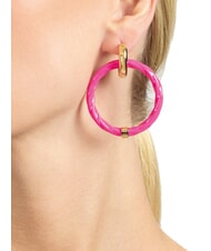 GUESS LET S GET LOUD Grandes boucles d'oreilles créoles Torchon - Boucles d'oreilles