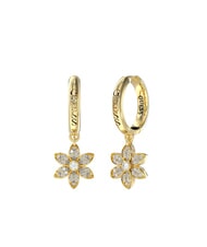 GUESS WHITE LOTUS Boucles d'oreilles cr&eacute;oles avec breloques en forme de fleurs - Boucles d'oreilles