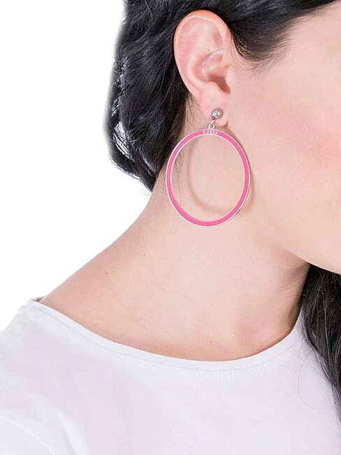 ICICLE Grandes boucles d'oreilles créoles ARGENT - Boucles d'oreilles