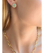 GUESS DREAMING Boucles d'oreilles &agrave; tige en &eacute;mail avec logo - Boucles d'oreilles