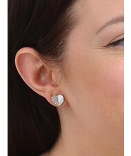 GUESS LOVELY GUESS Boucles d'oreilles coeur avec cristaux - Boucles d'oreilles