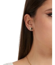 GUESS LOVELY Boucles d'oreilles &agrave; tige en forme de c&oelig;ur avec zircone - Boucles d'oreilles