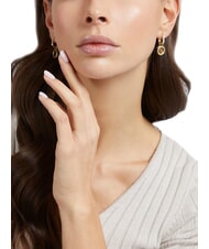 GUESS 4G LOOP Boucles d'oreilles &agrave; breloques avec logo 4G - Boucles d'oreilles