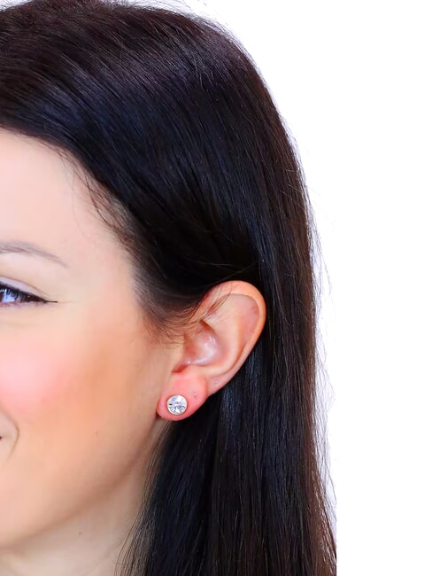 STUDS PARTY Boucles d'oreilles serties de cristaux or jaune - Boucles d'oreilles