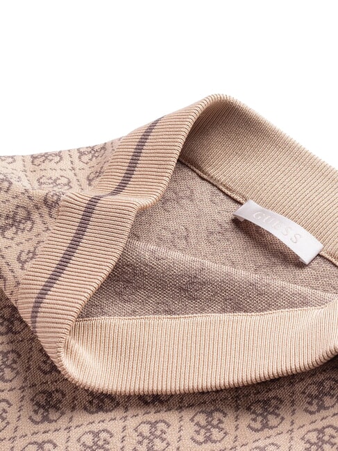 LISE 4G Jupe crayon extensible caf&eacute; et travertin - Jupes pour femmes