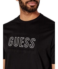 GUESS BSC EMBOSSED LOGO T-shirt avec imprimé en relief noir de jais multi - T-shirt - 3