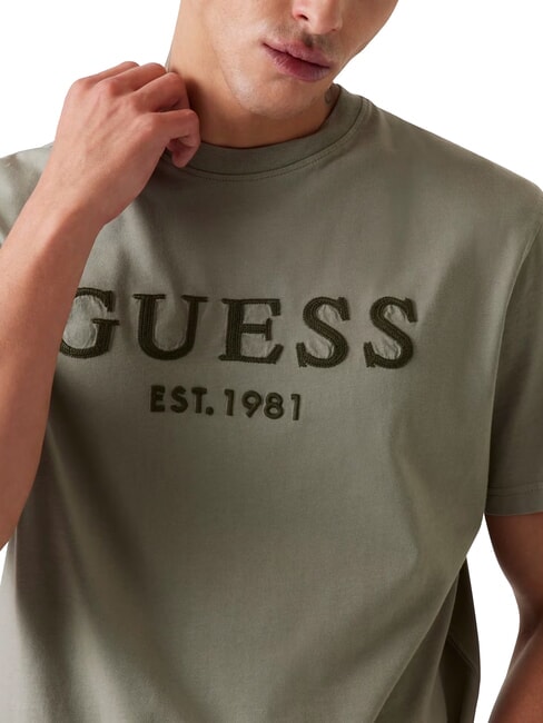 BOX LOGO T-shirt avec logo brodé vert moussu - T-shirt